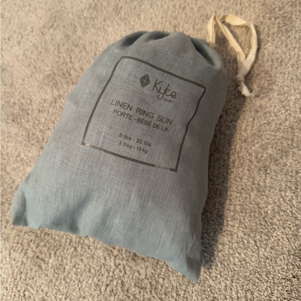 Kyte Baby Linen Ring Sling in Willow - Picture 6 of 6